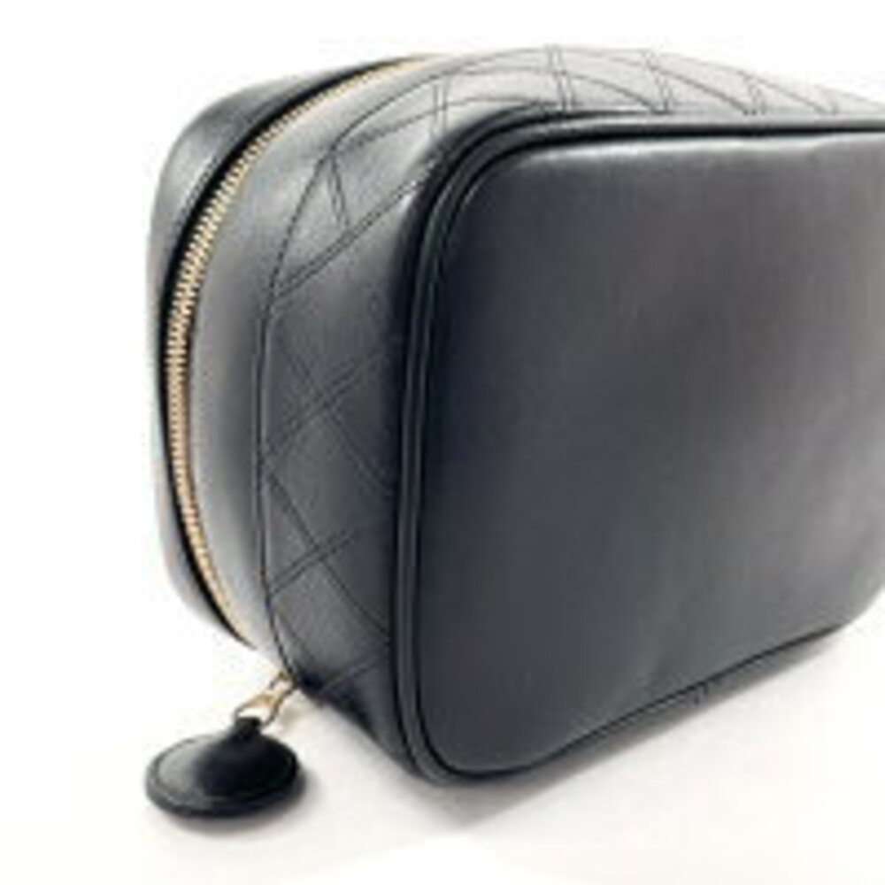 CHANEL Vanity Bicolore Handbag Black Lambskin - Picture 5 of 5